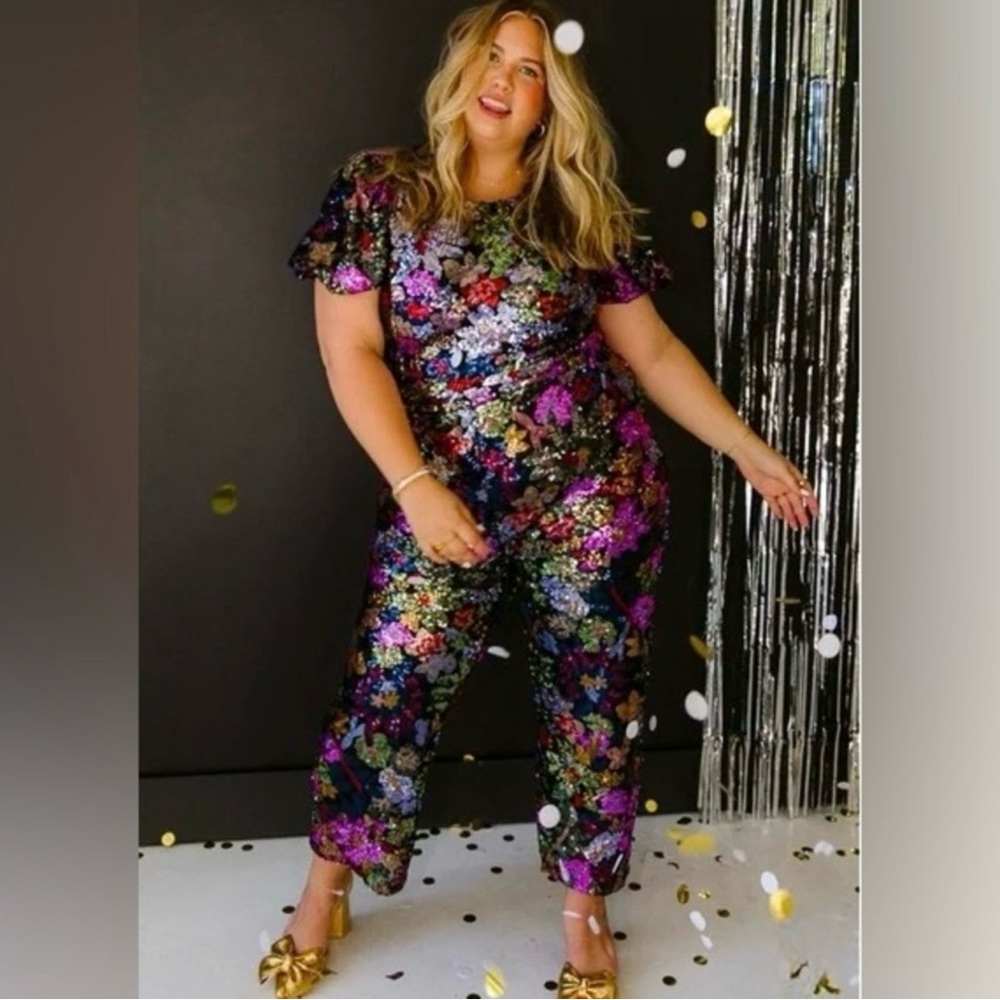 Ivy City Co Sequin Jumpsuit 2X